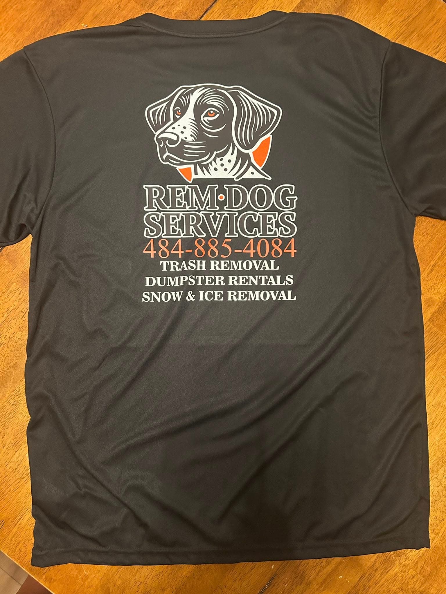 Rem Dog black work shirt with logo